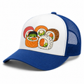 Dr. Sushi-Stein's Monster Trucker Hat - All Purple side view