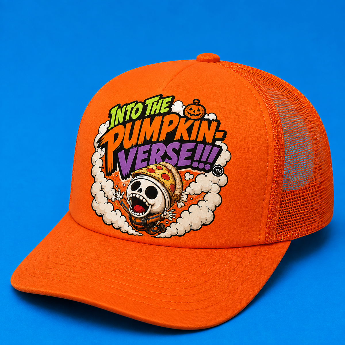 Into The Pumpkin-Verse Flagship Trucker Hat