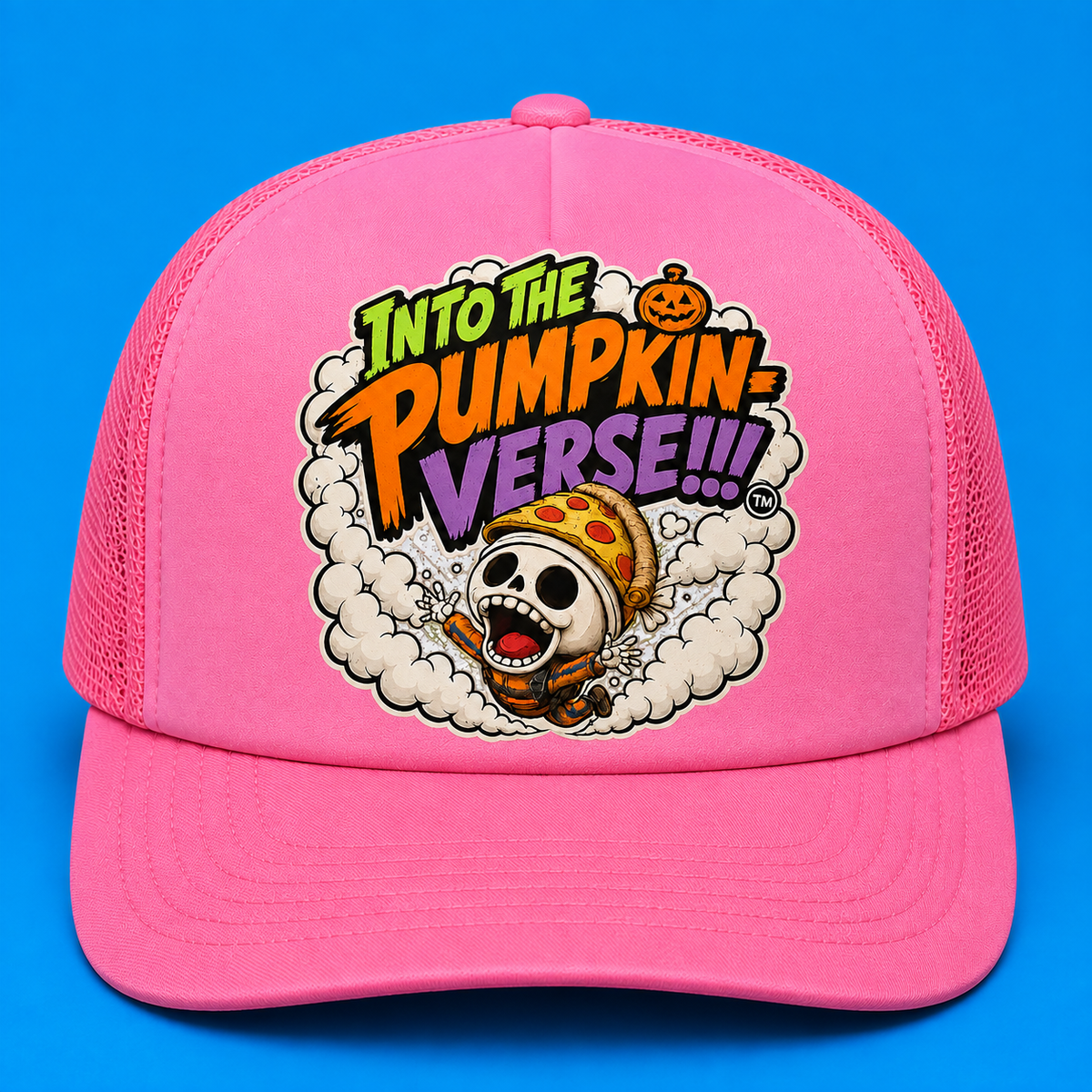 Into The Pumpkin-Verse Flagship Trucker Hat