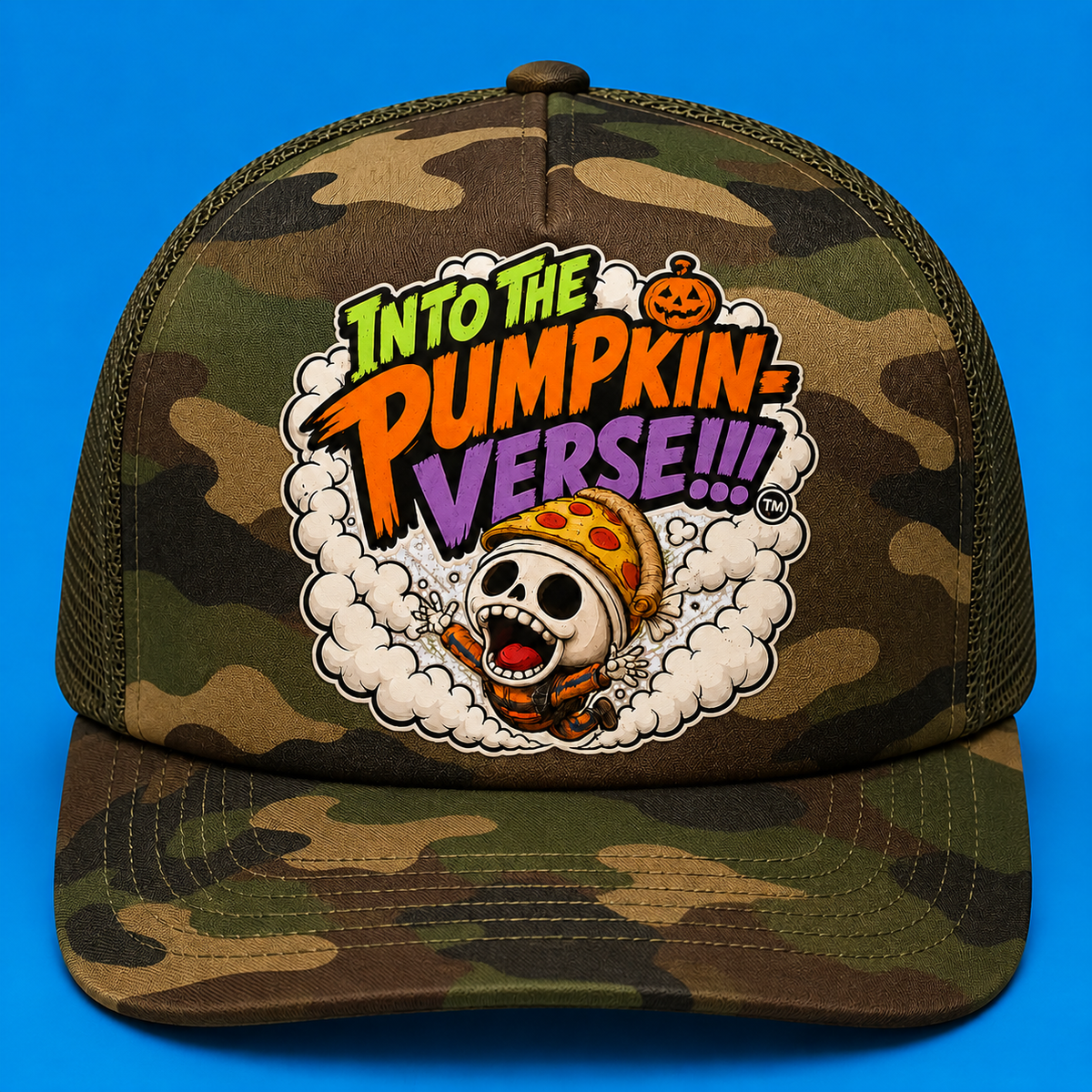 Into The Pumpkin-Verse Flagship Trucker Hat
