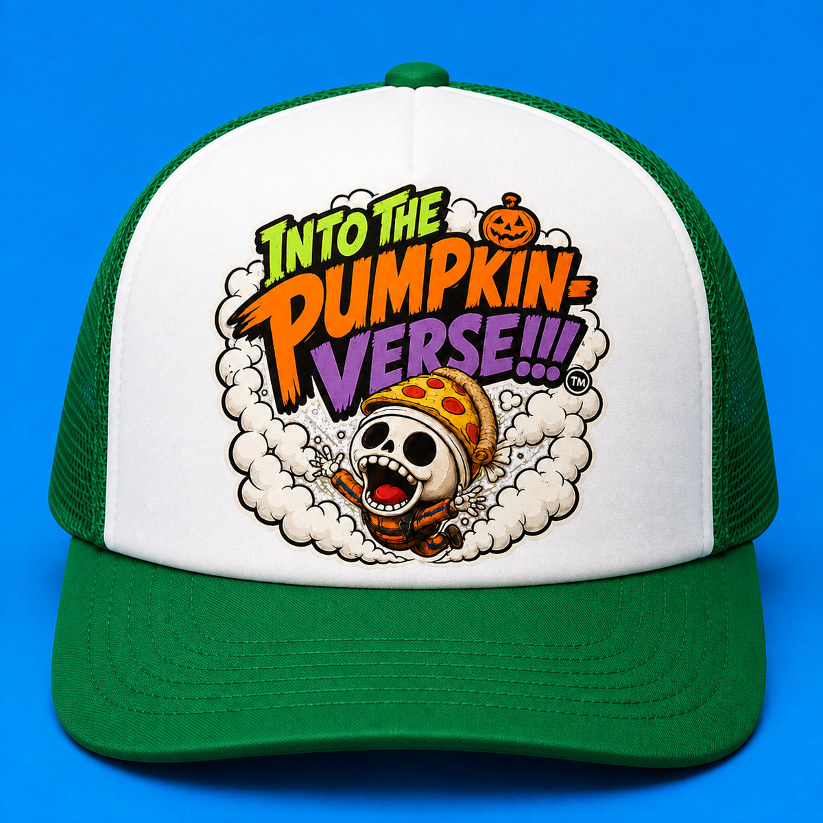 Into The Pumpkin-Verse Flagship Trucker Hat