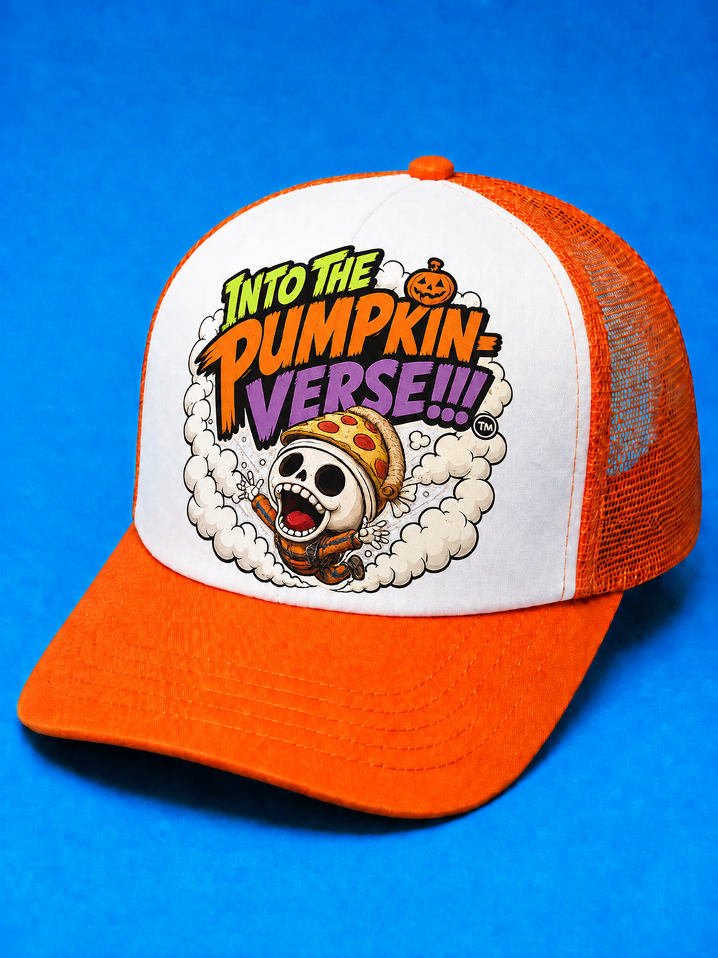 Into The Pumpkin-Verse Flagship Trucker Hat