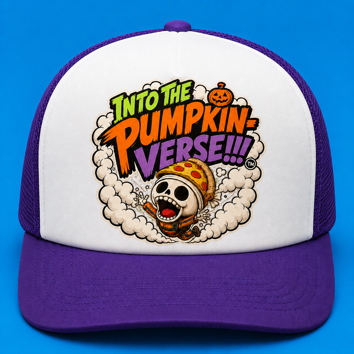 Into The Pumpkin-Verse Flagship Trucker Hat
