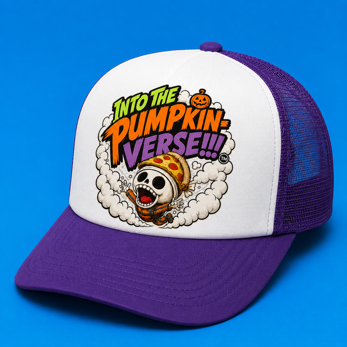 Into The Pumpkin-Verse Flagship Trucker Hat