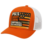 Pumpkin Spice Vibes Trucker Hat - Black & White side angle