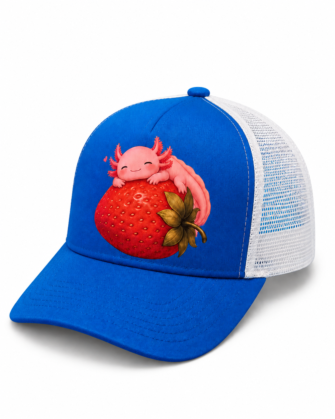 Sleeping Strawb-A-Lotl Trucker Hat