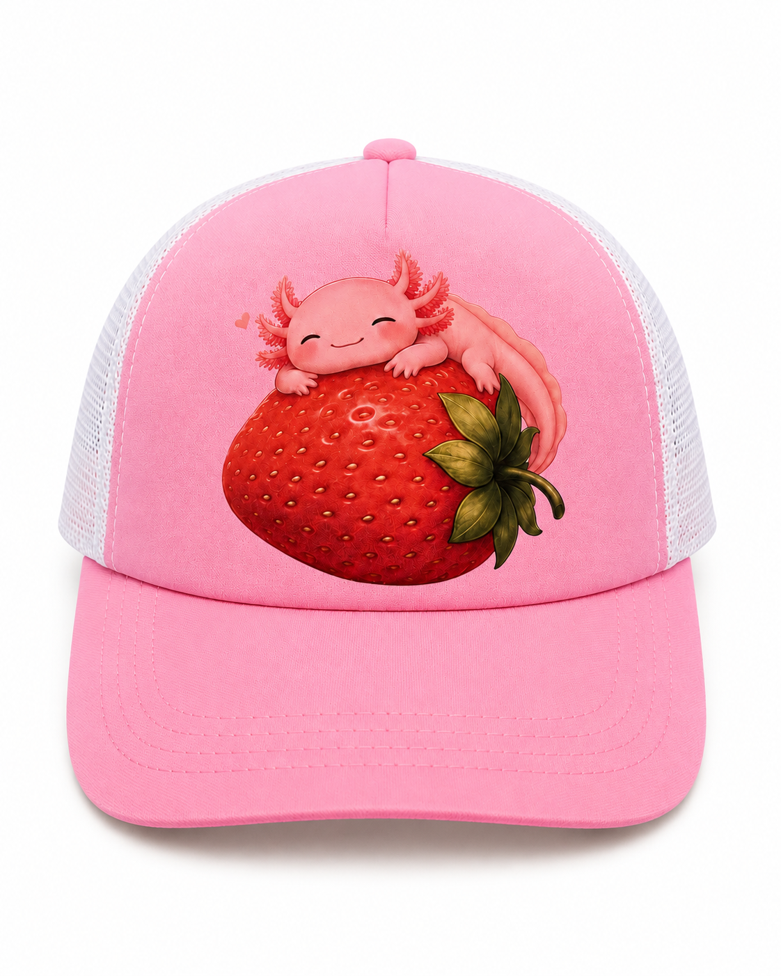 Sleeping Strawb-A-Lotl Trucker Hat