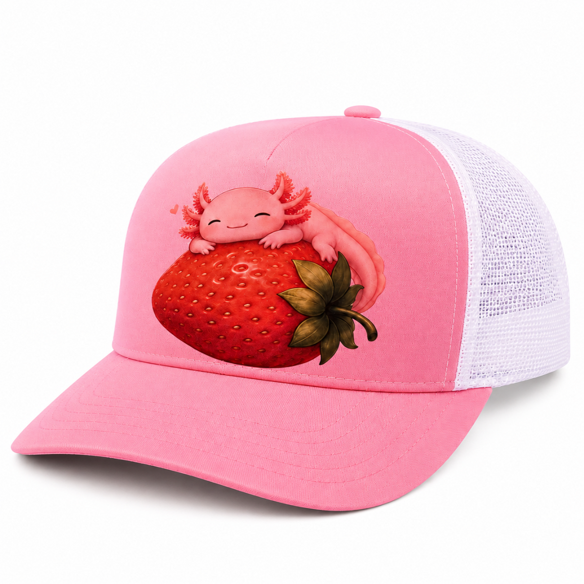 Sleeping Strawb-A-Lotl Trucker Hat
