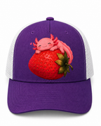 Sleeping Strawb-A-Lotl Trucker Hat