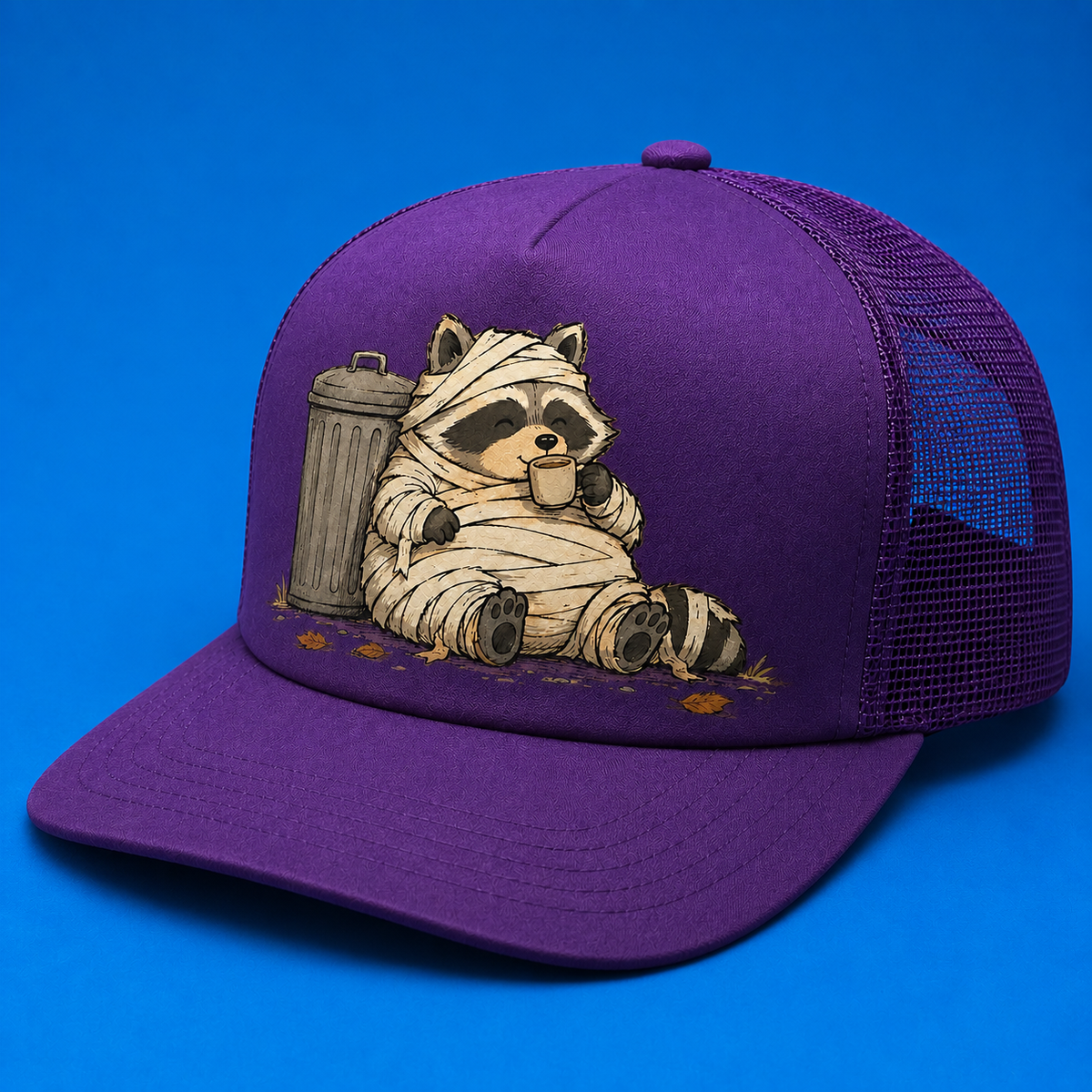 Trash Can Coffee Break Trucker Hat