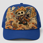 Ukiyo-e Style Skelettoni Trucker Hat