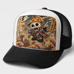 Ukiyo-e Style Skelettoni Trucker Hat