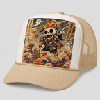 Ukiyo-e Style Skelettoni Trucker Hat