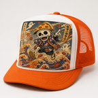 Ukiyo-e Style Skelettoni Trucker Hat