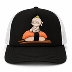 Wasabi & Friends Sushi Trucker Hat - Pink & White front view