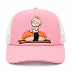 Wasabi & Friends Sushi Trucker Hat - Cream/Tan front view